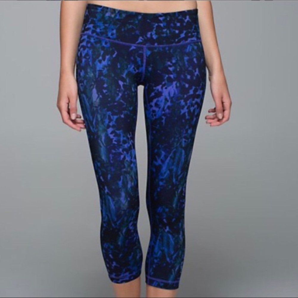 Lululemon Wunder Cropped Printed Leggings